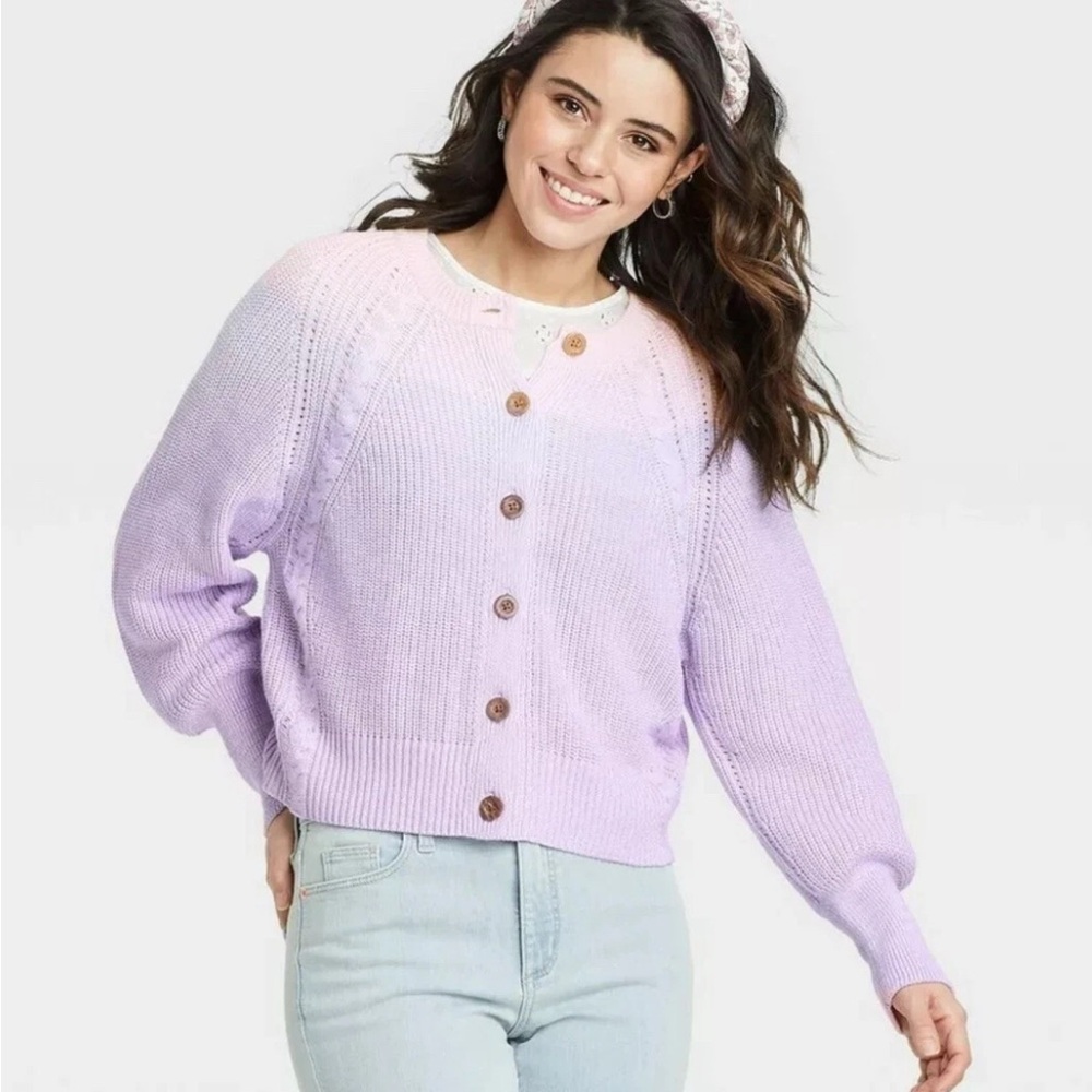 Universal Threads by Target Lavender Ombre Women's Sweater